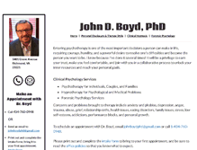 Tablet Screenshot of johnboydphd.com